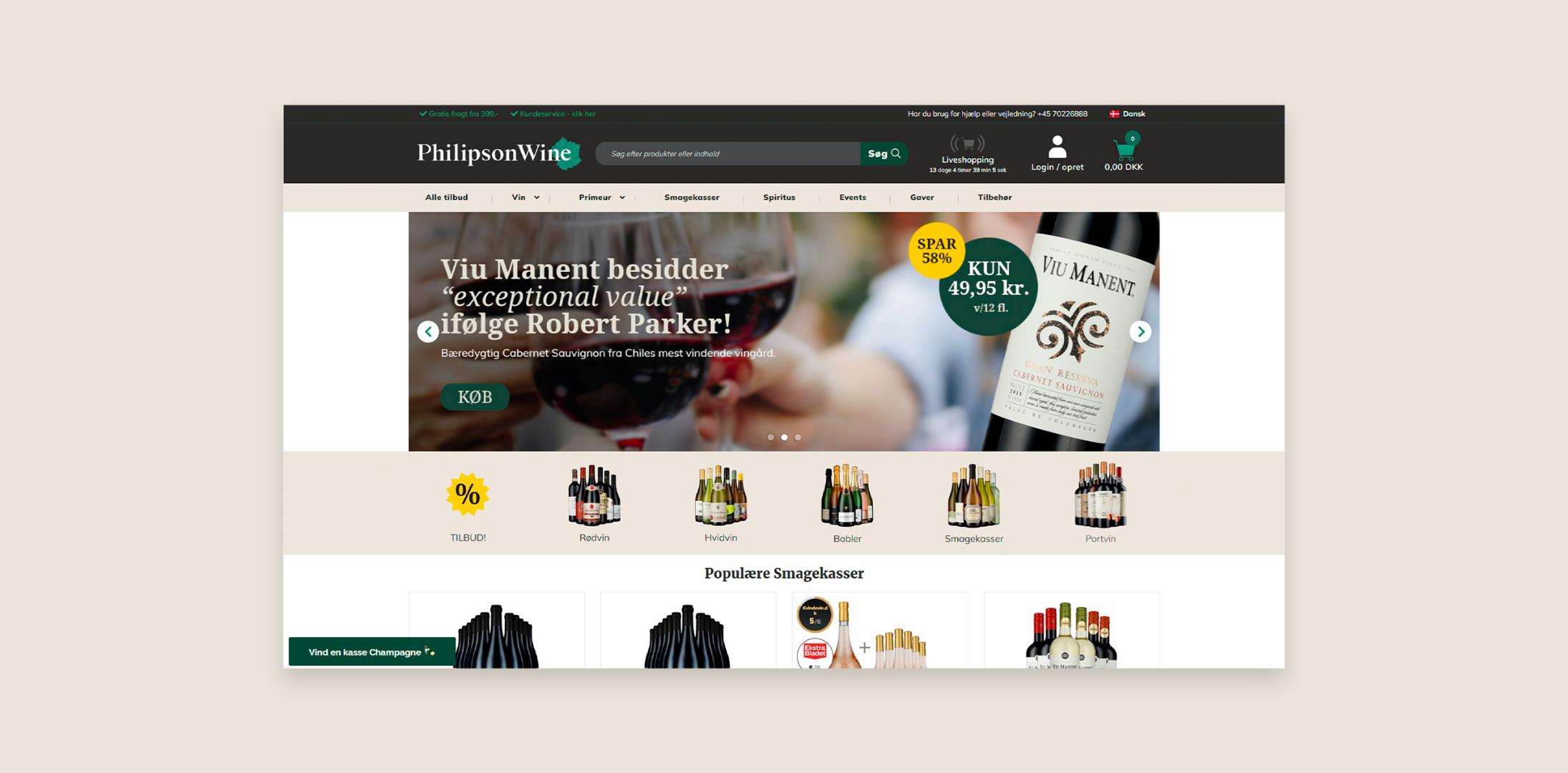 Philipson Wine har fået en toptunet webshop - Co3